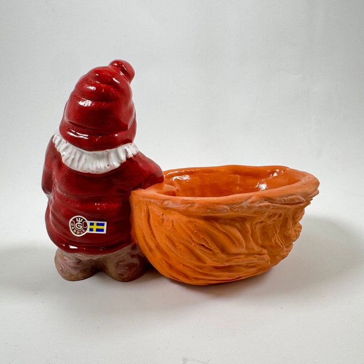 Gabriel Keramik tomtefigur med skål retro