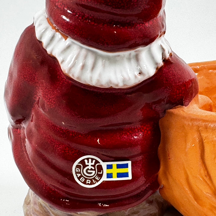 Gabriel Keramik tomtefigur med skål retro