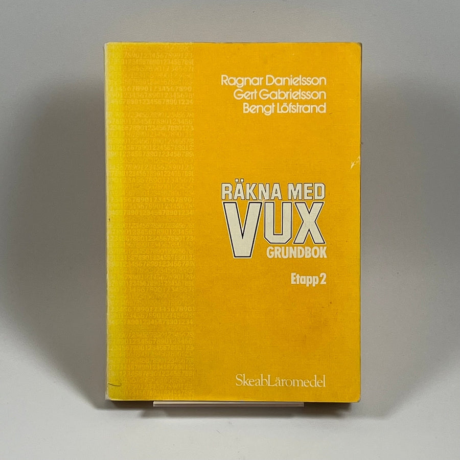 Räkna Med VUX Grundbok Etapp 2 - Pedagogisk Textbok - Homy Secondhand Online