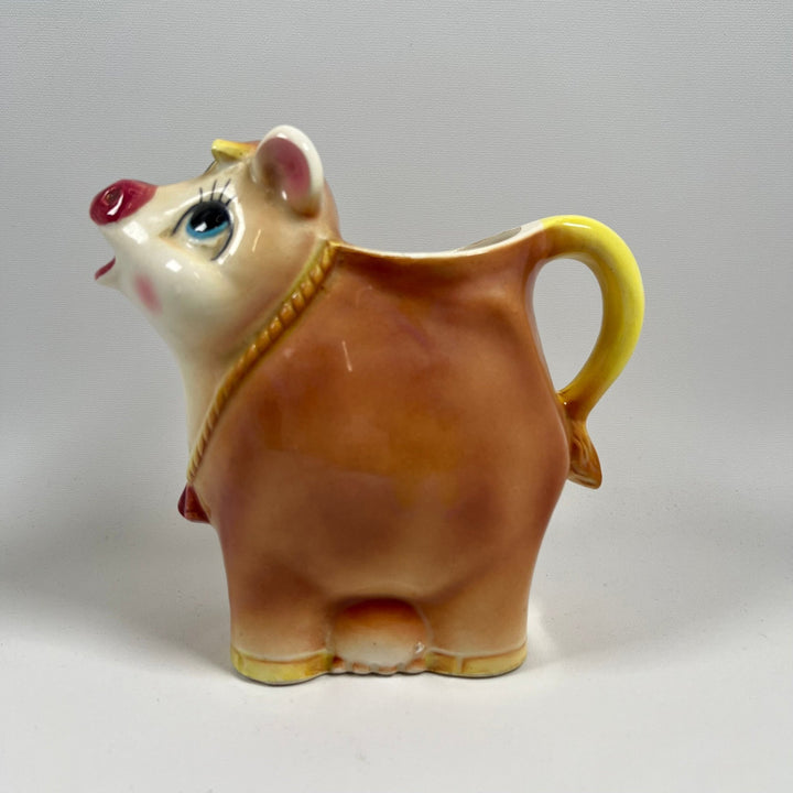 Charmig Vintage Keramisk Griskanna i Pastellfärger - Homy Secondhand Online