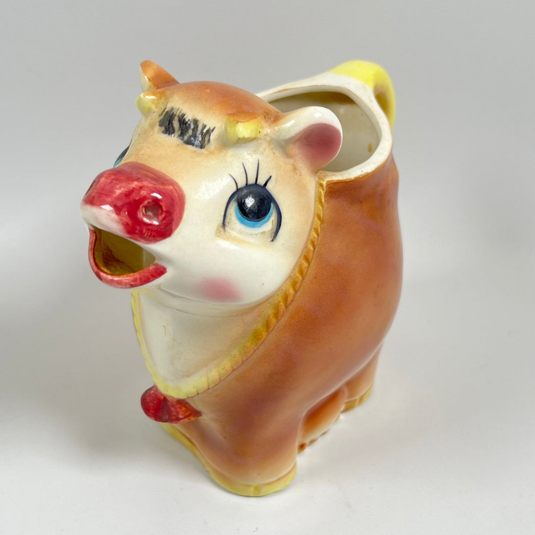 Charmig Vintage Keramisk Griskanna i Pastellfärger - Homy Secondhand Online