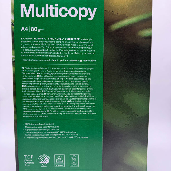 Miljövänligt Multicopy Kopieringspapper A4 Begagnat
