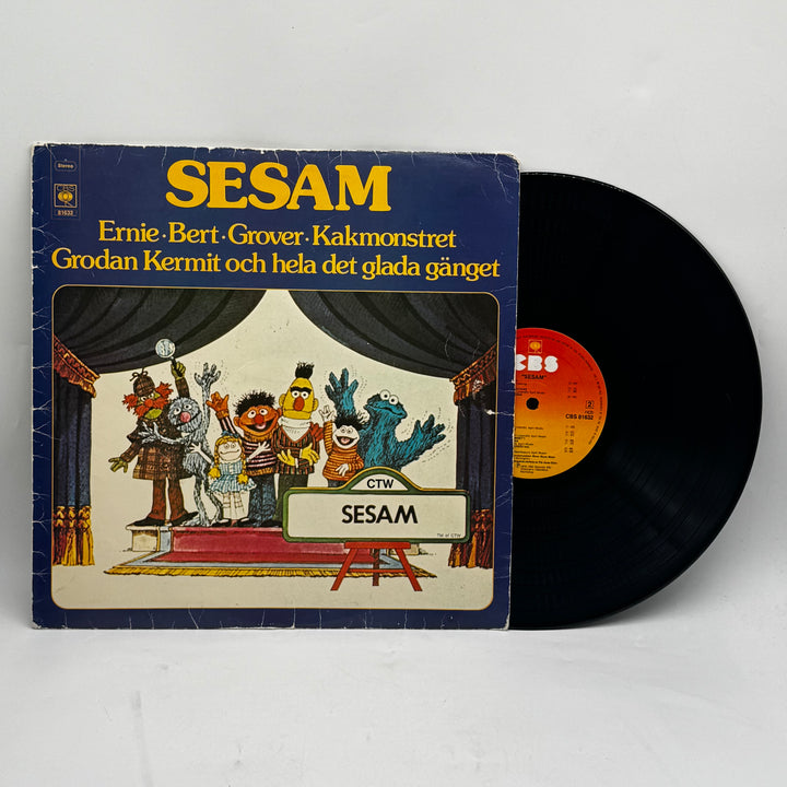 Sesam Retro Vinylskiva med Barnlåtar 1980-talet
