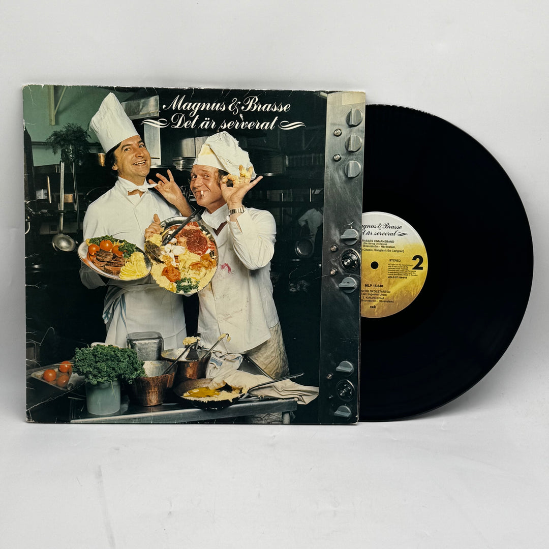 Magnus & Brasse LP-skiva Retro Humorhistorik