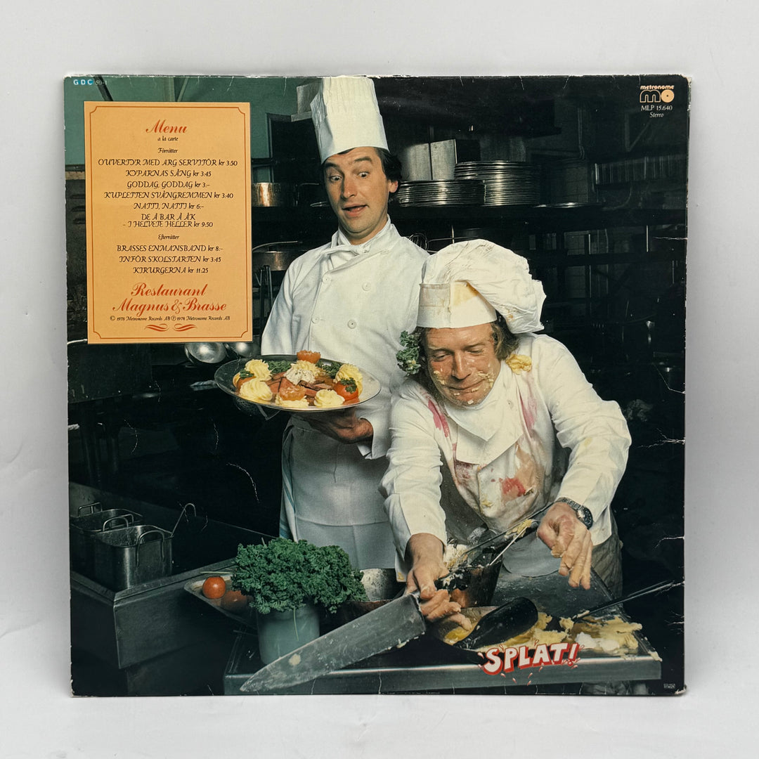 Magnus & Brasse LP-skiva Retro Humorhistorik