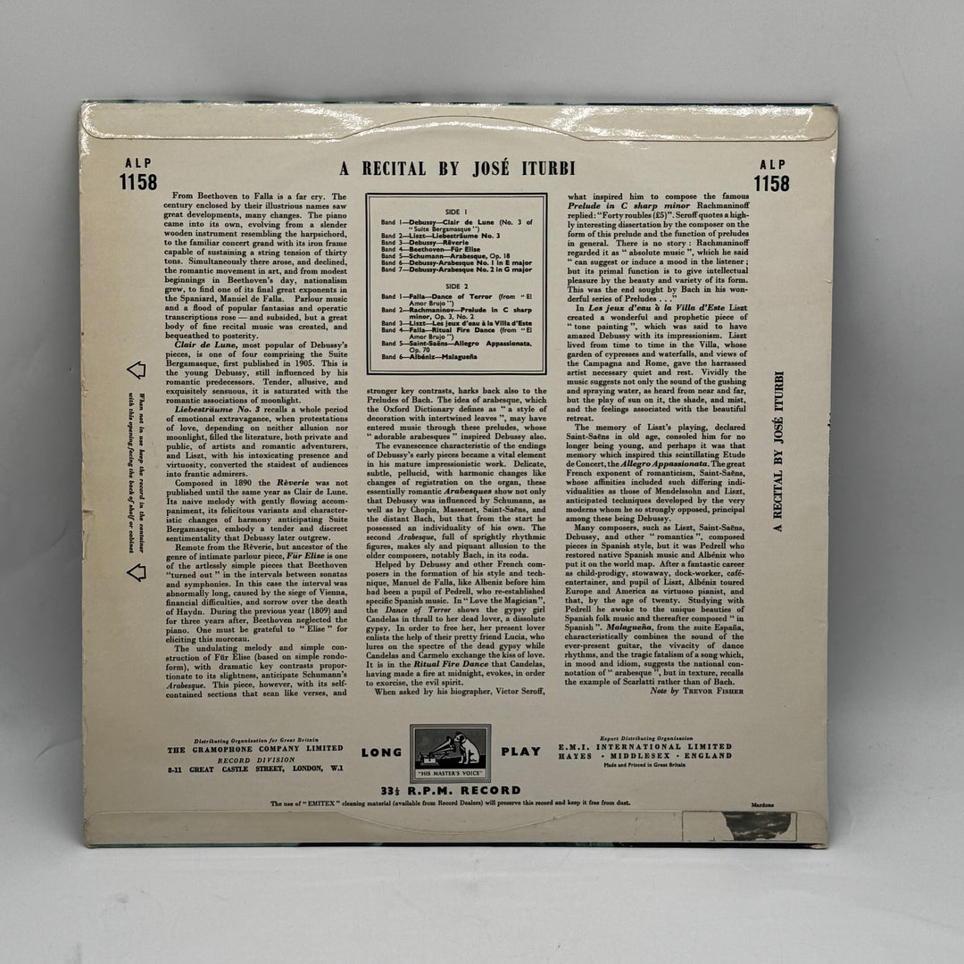 Klassisk vinyl LP från José Iturbi