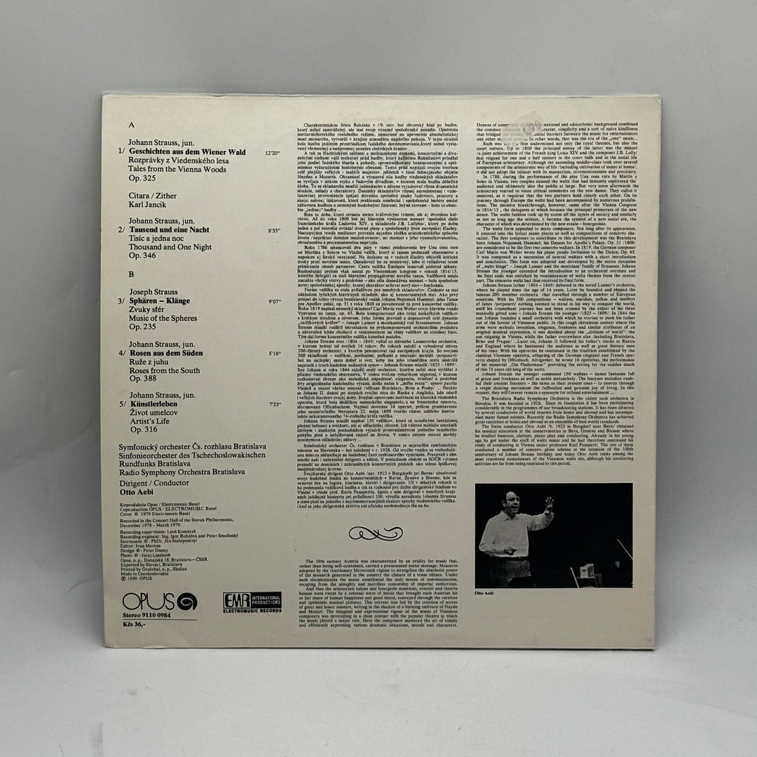 Strauss Family Waltzes Vol. 2 LP Retro Vintage