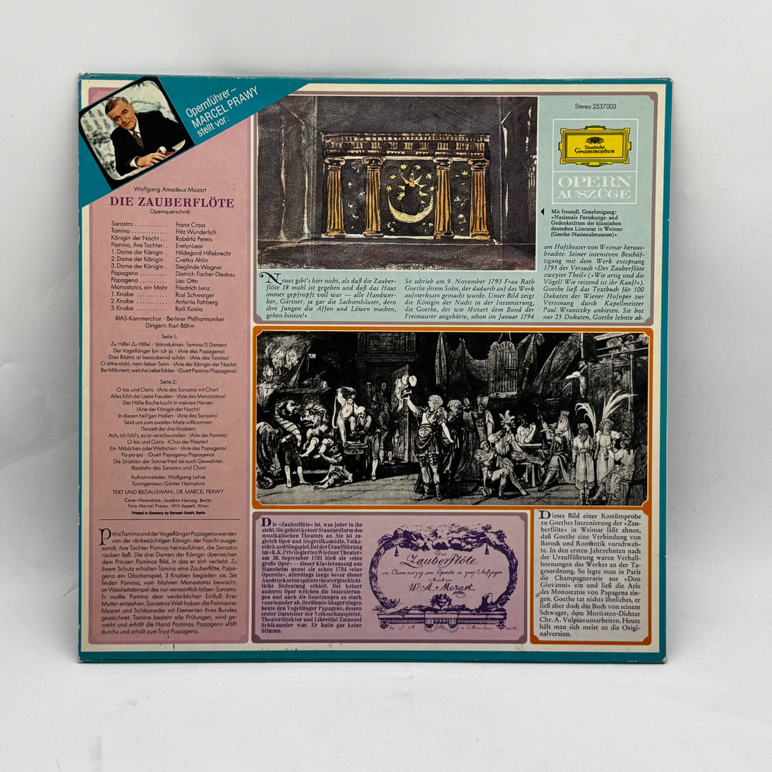 LP-skiva Mozart Die Zauberflöte Retro Vinyl
