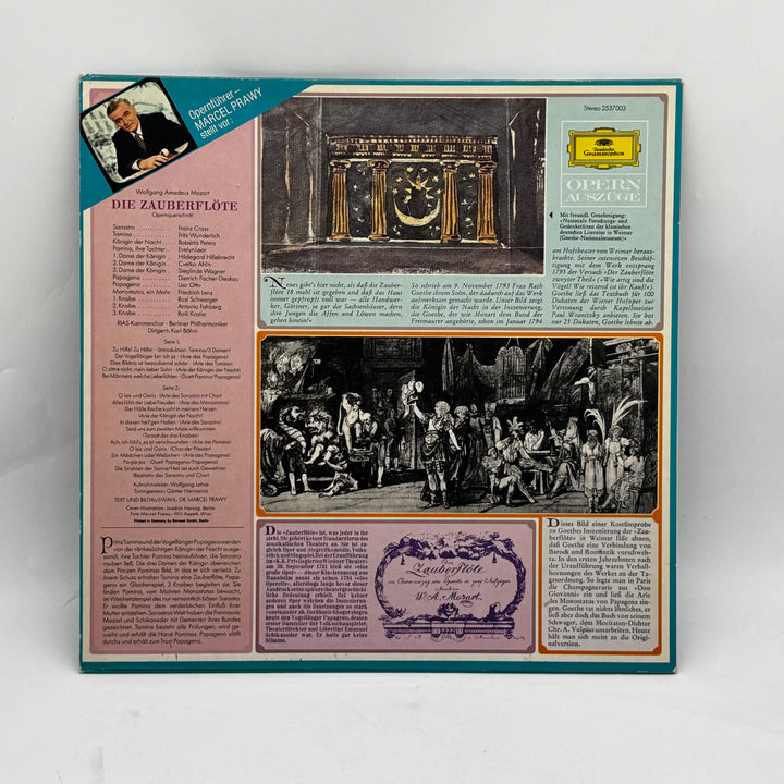 LP-skiva Mozart Die Zauberflöte Retro Vinyl