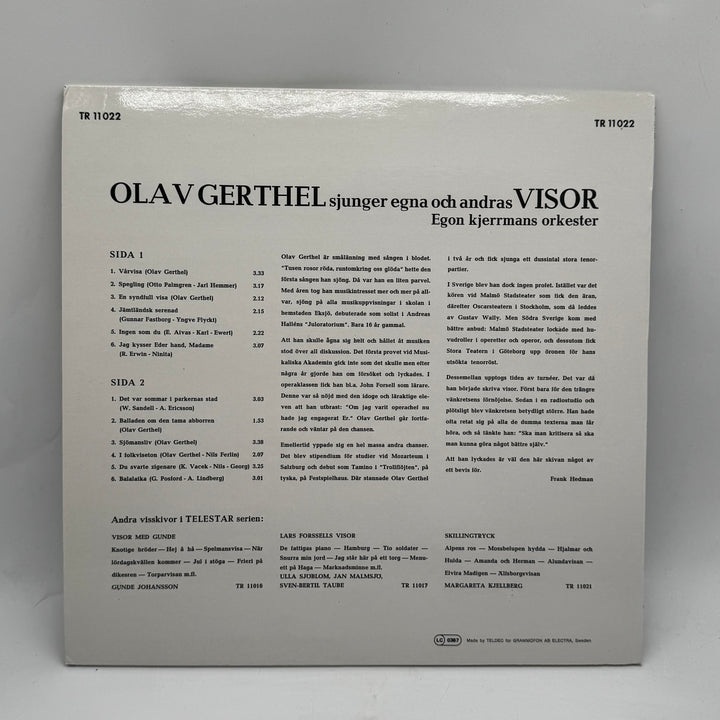 Retro vinyl Olav Gerthel Telestar mycket gott skick