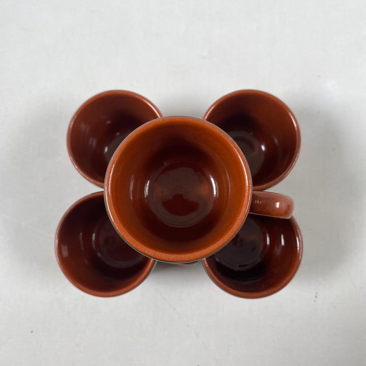 Nittsjö Sweden – Set med 5 vintage kaffekoppar