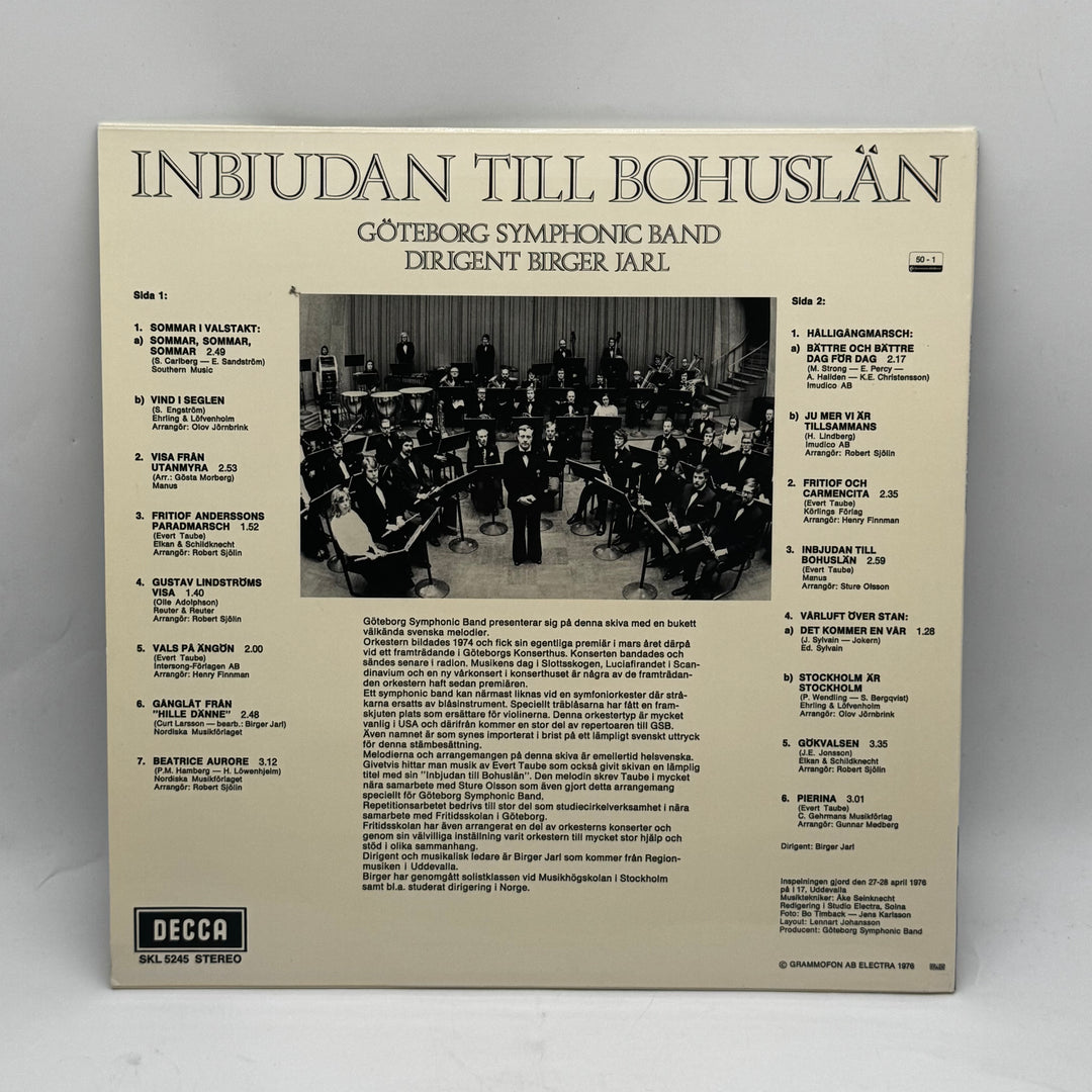 Retro vinylskiva med Göteborg Symphonic Band