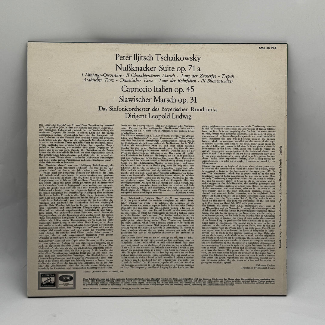 Tjajkovskij Klassisk Vinylskiva Retro från Electrola