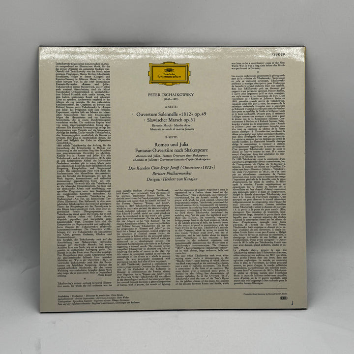 Klassisk Tchaikovsky Vinyl Retro Deutsche Grammophon