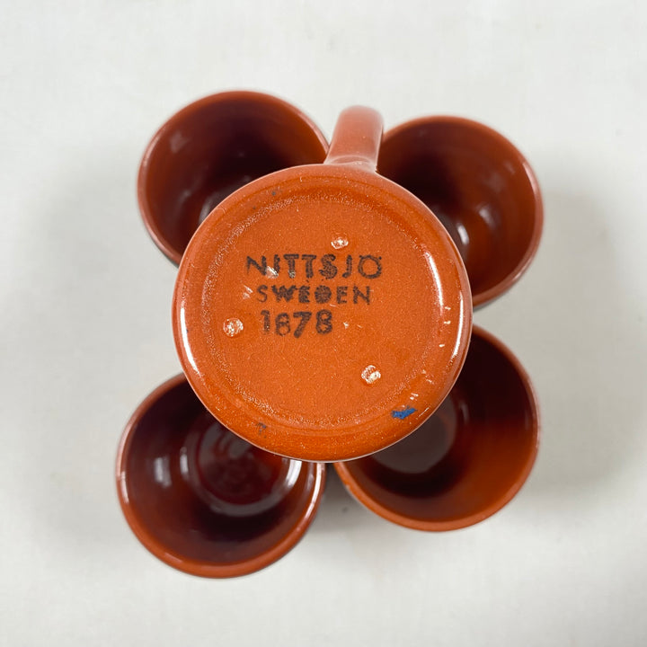 Nittsjö Sweden – Set med 5 vintage kaffekoppar