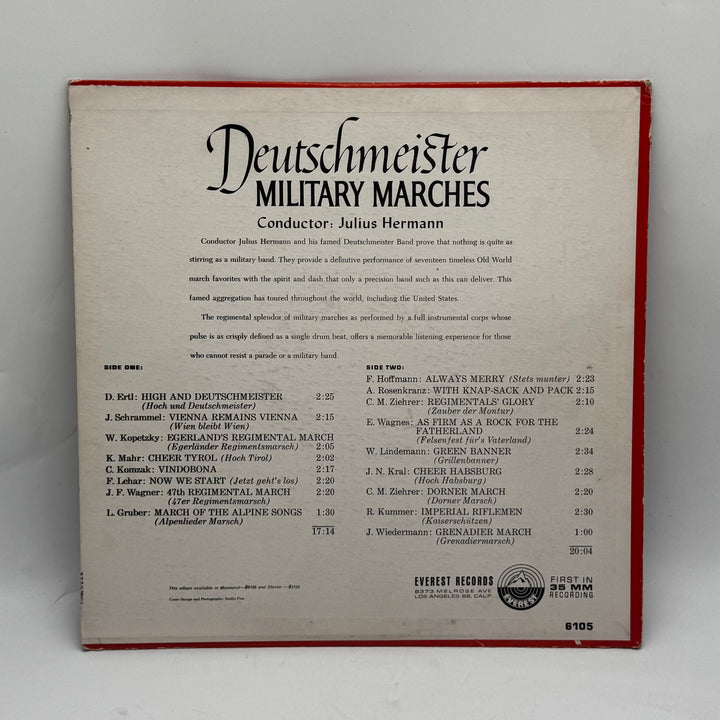 Retro Vinyl Deutschmeister Military Marches Everest