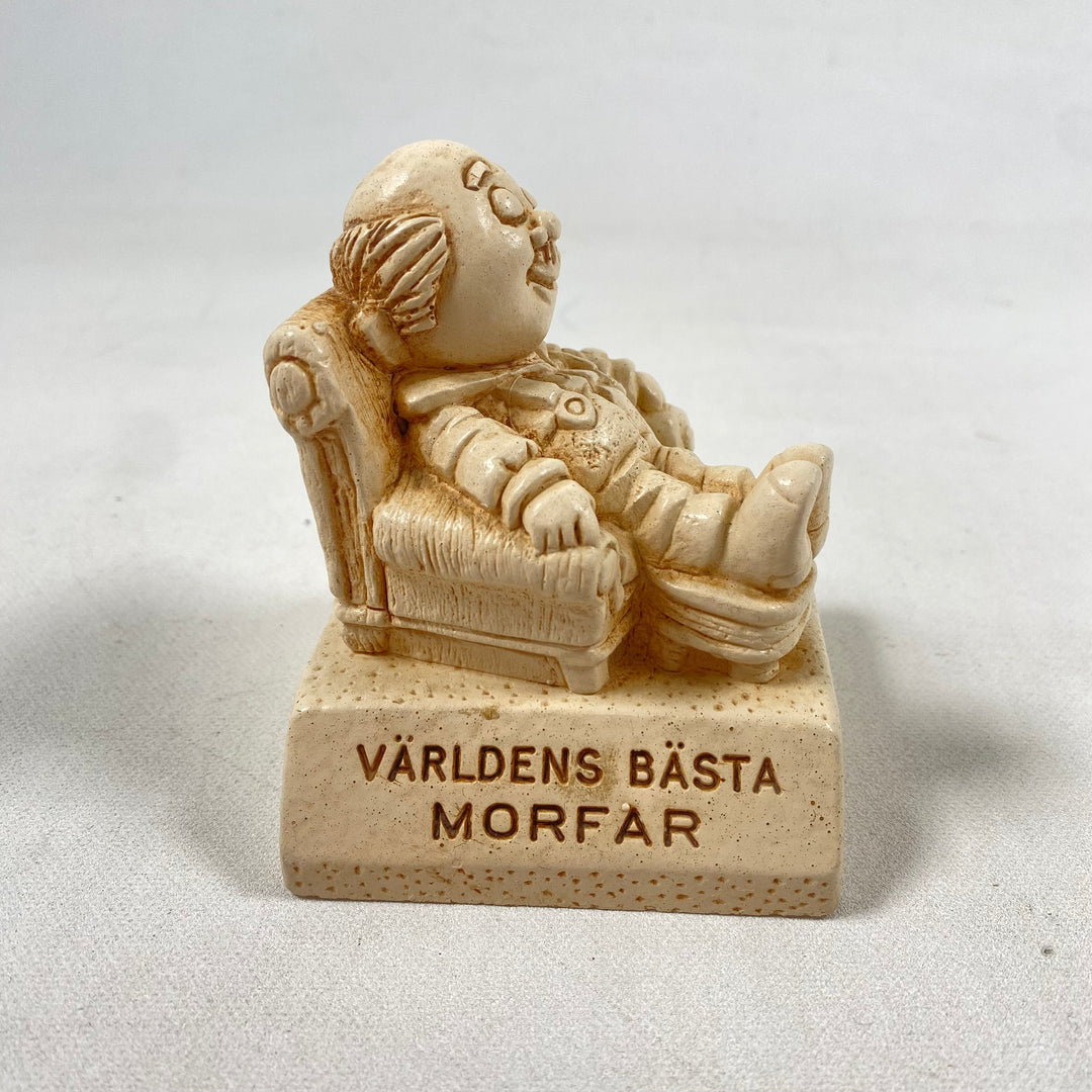 Keramikfigur Världens Bästa Morfar