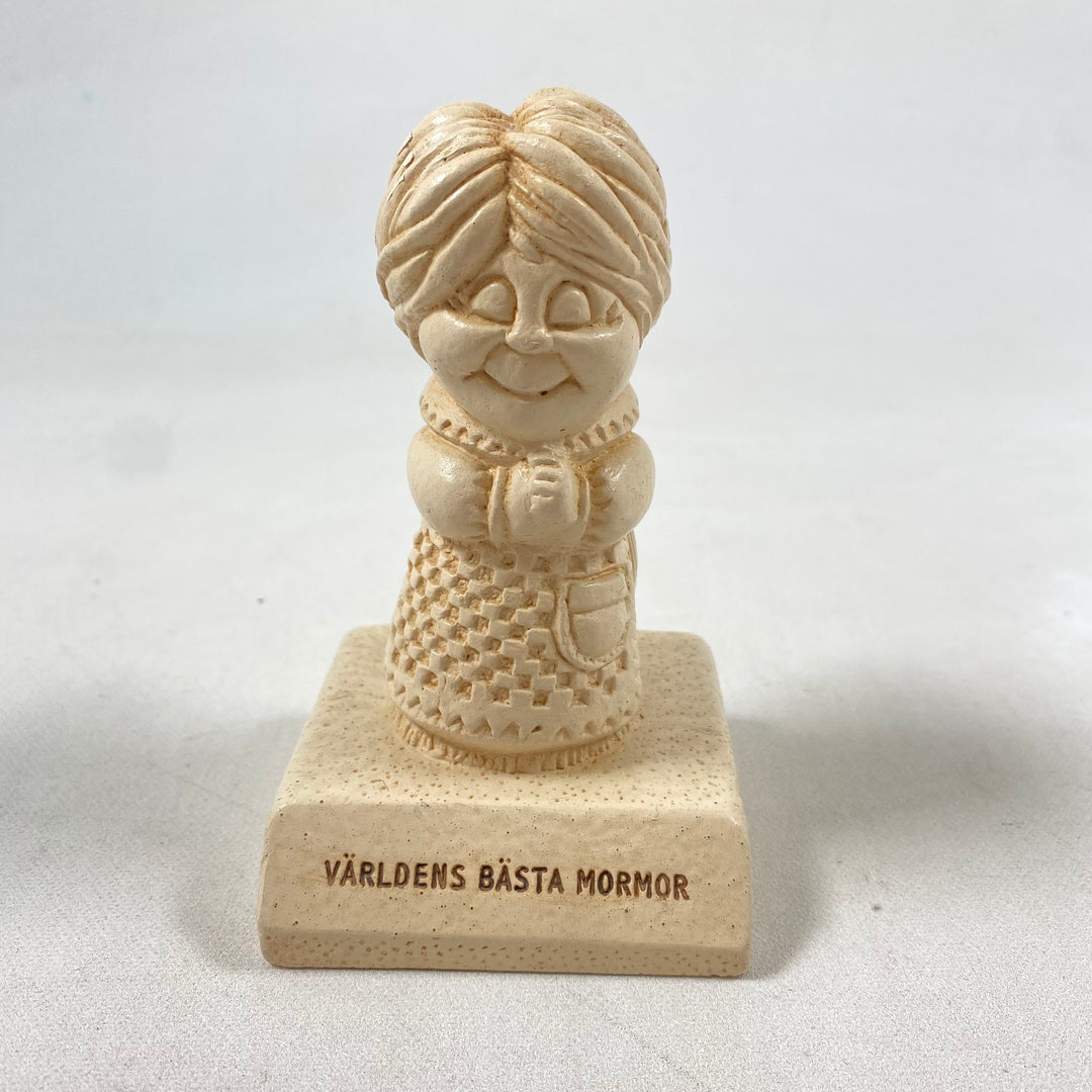 Retrofigurin Världens Bästa Mormor Keramik