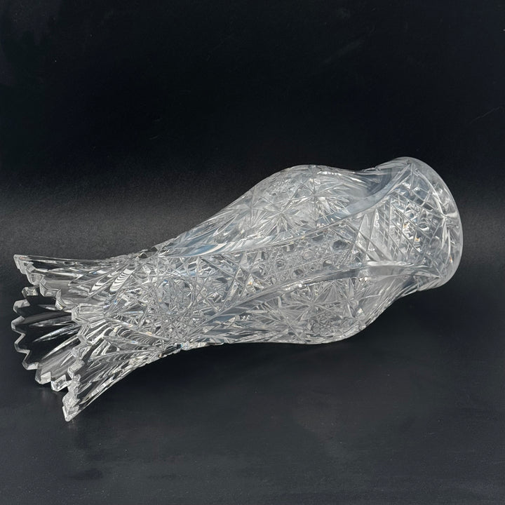 Retro elegant kristallvas 30 cm hög