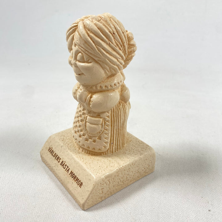 Retrofigurin Världens Bästa Mormor Keramik