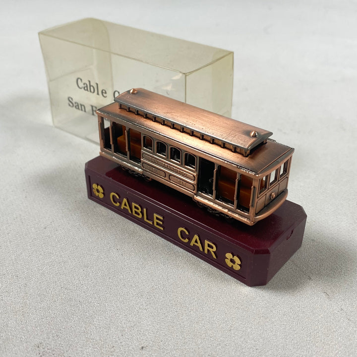 Retro Miniatyrmodell av San Francisco Kabelspårvagn