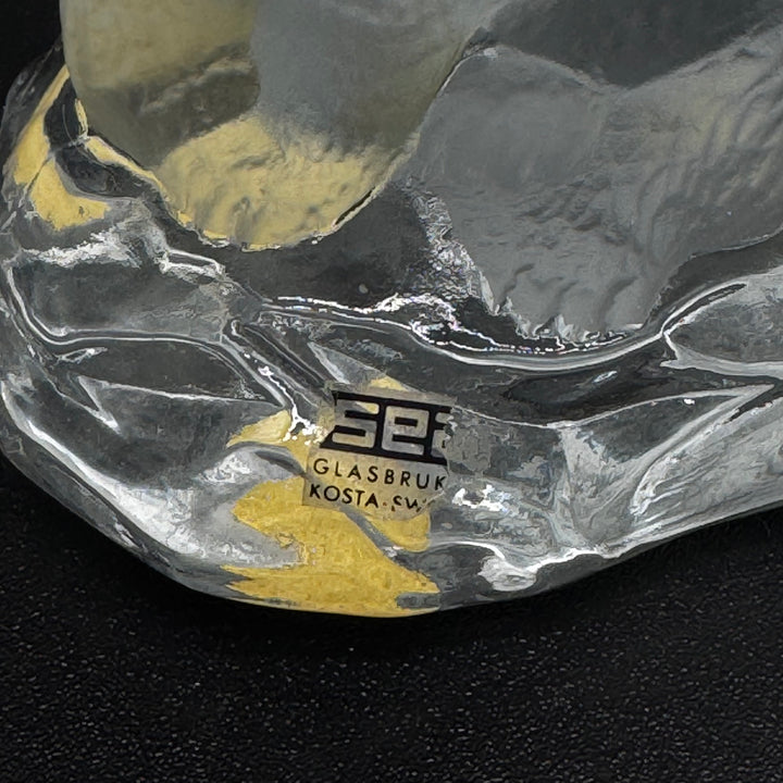 Kosta Boda Glasisbjörn Skulptur Elegant Dekoration