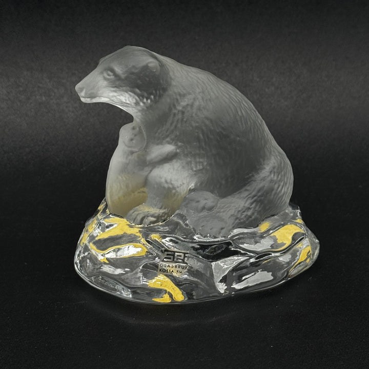 Kosta Boda Glasisbjörn Skulptur Elegant Dekoration