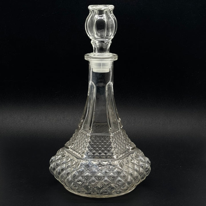 Elegant retro kristallkaraff i mycket gott skick