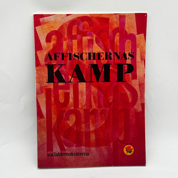 Retro bok med politiska affischer Socialdemokraterna