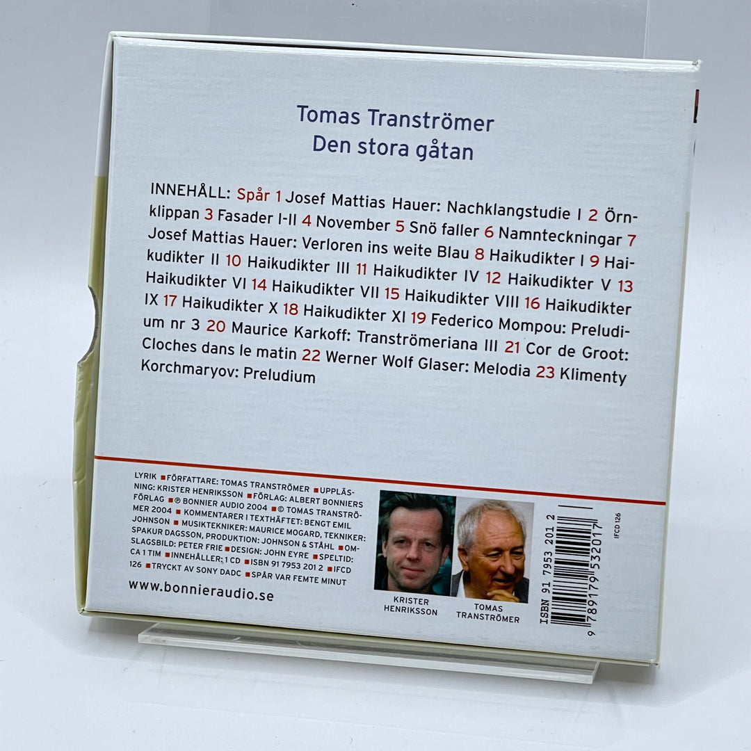 Tomas Tranströmer Ljudbok Den Stora Gåtan