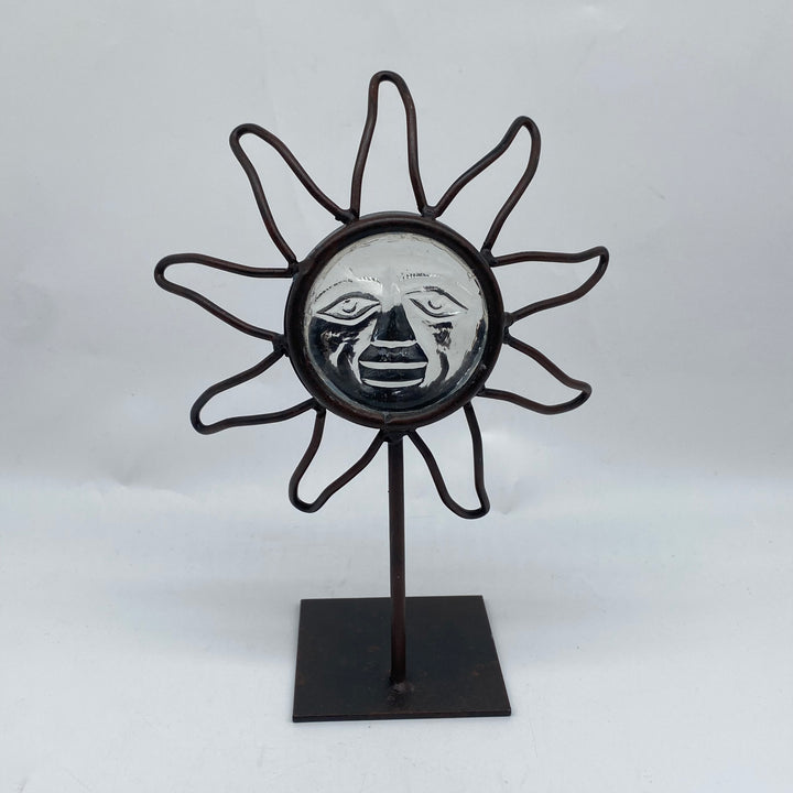Unik dekorativ solskulptur i metall