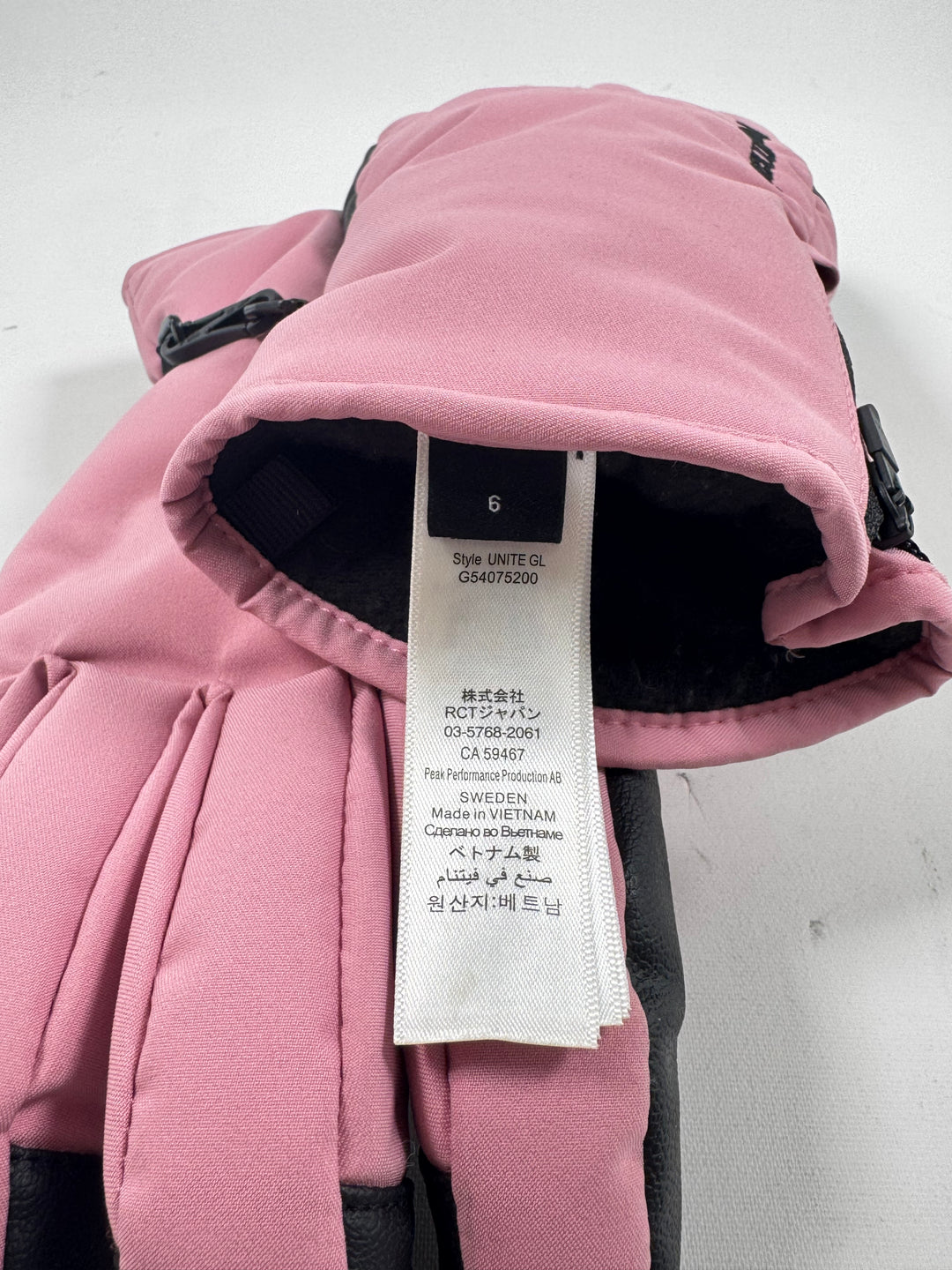 Rosa skidhandskar Peak Performance mycket gott skick