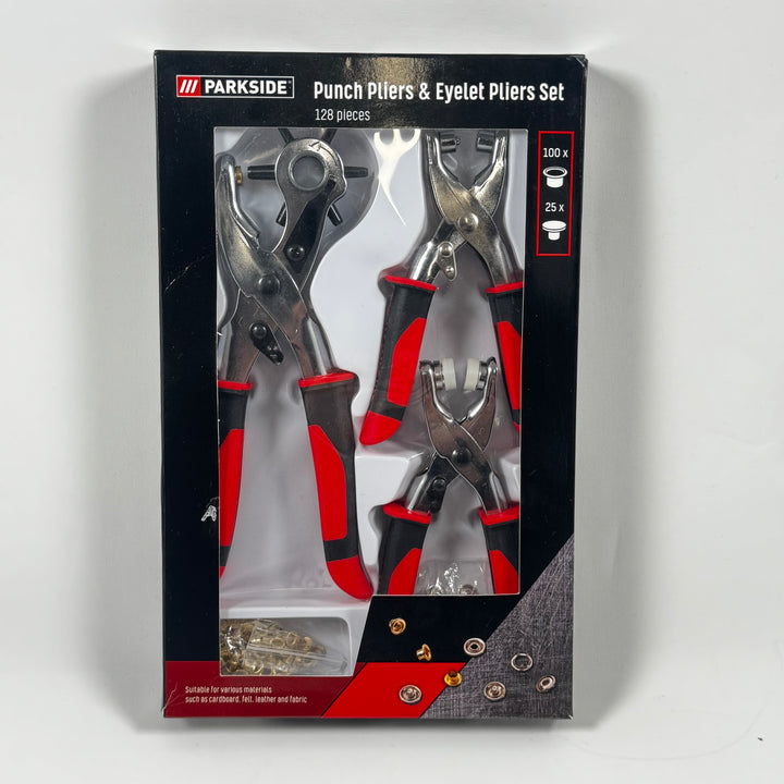 Parkside håltagnings- och nitverktygssats ny