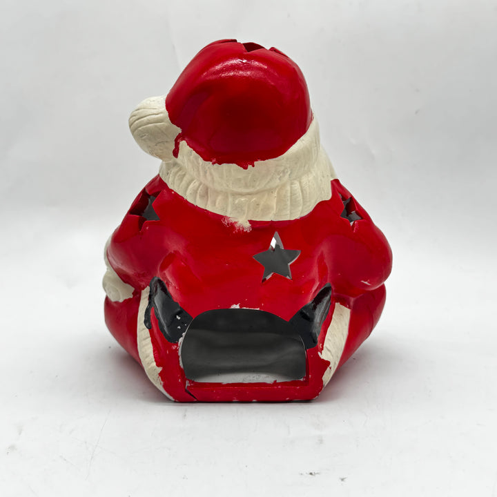 Retro keramikfigur av jultomten vintage charm