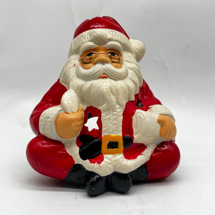 Retro keramikfigur av jultomten vintage charm