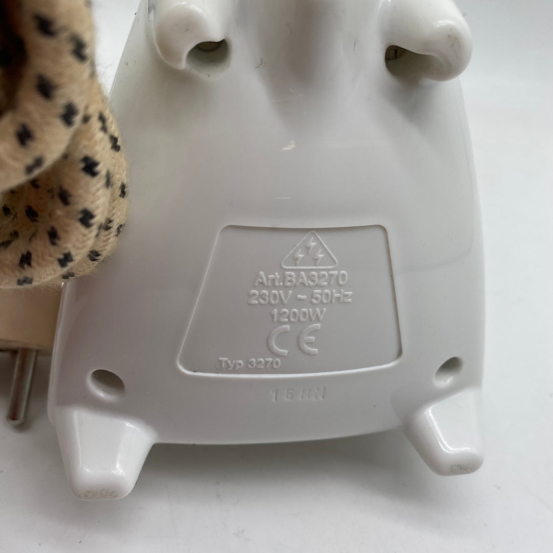 Vintage Severin Strykjärn i Blå och Vit Retro Design