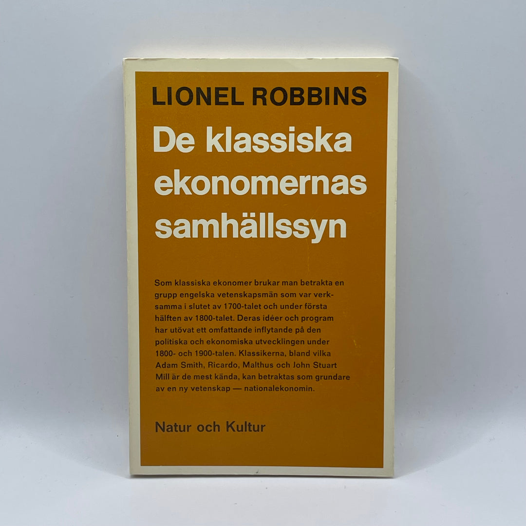 Klassisk Ekonomibok av Lionel Robbins
