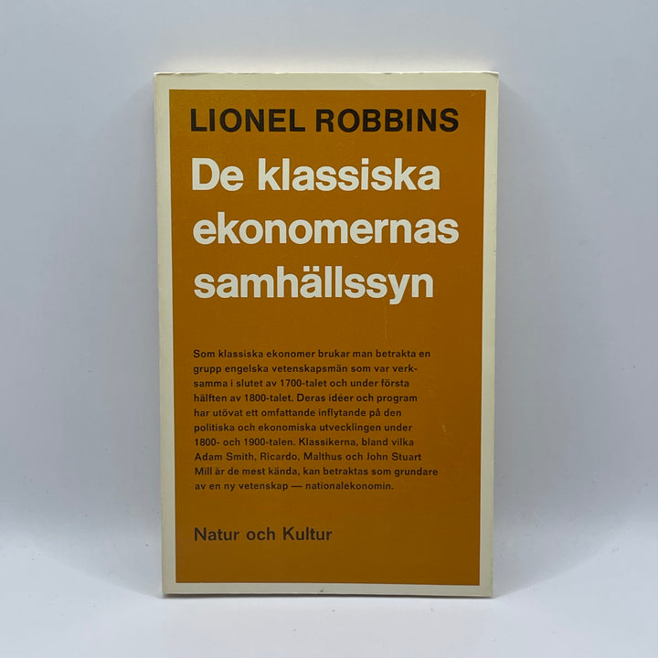 Klassisk Ekonomibok av Lionel Robbins