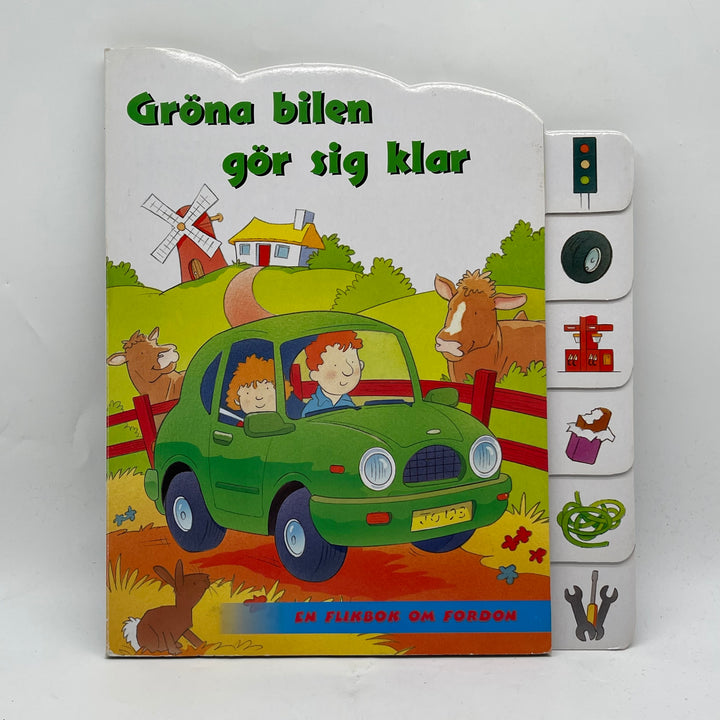Barnbok Gröna Bilen Paragon i Gott Skick