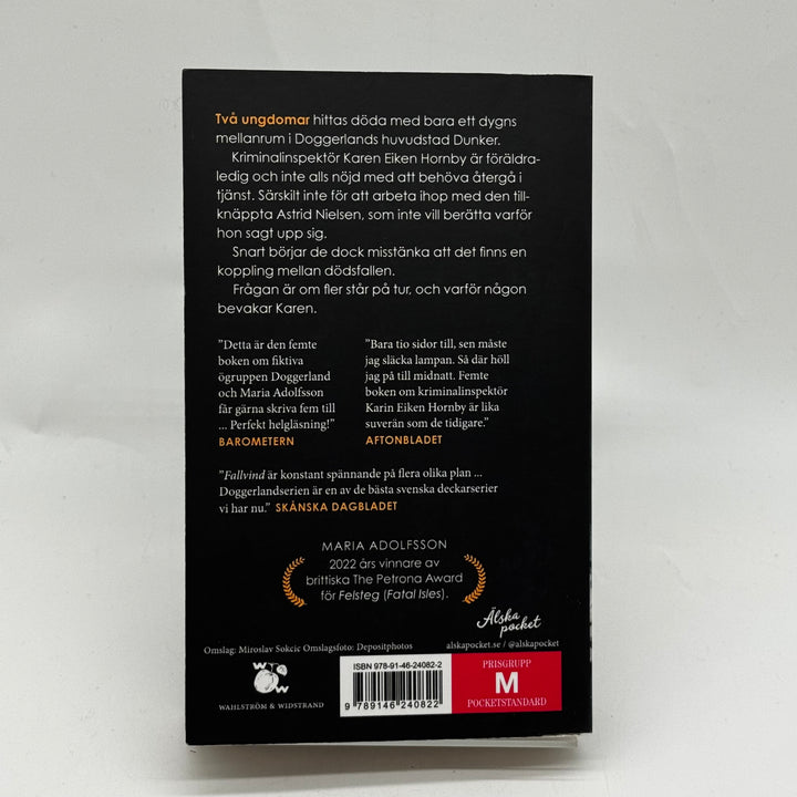Fallvind Maria Adolfsson Kriminalroman Mycket Gott Skick