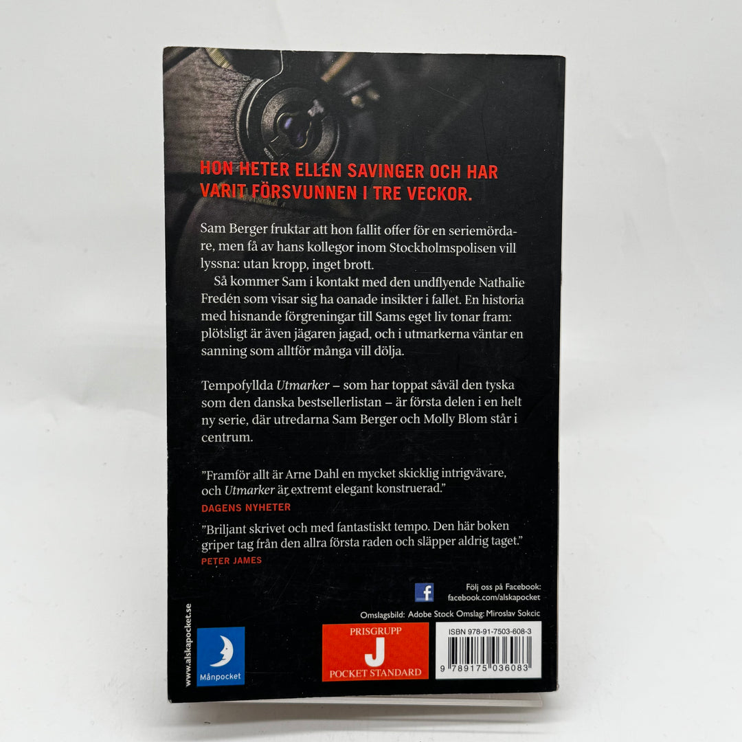 Kriminalroman Utmarker av Arne Dahl Begagnad