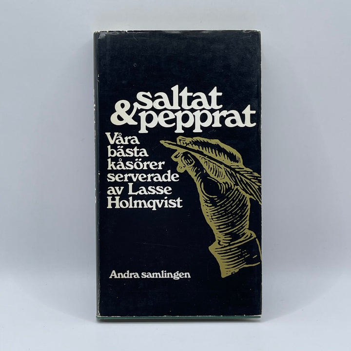 Retro bok Saltat & Pepprat av Lasse Holmqvist