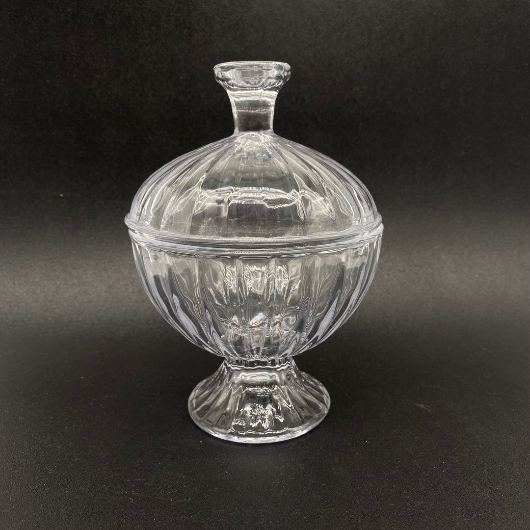 Retro elegant godisskål i glas