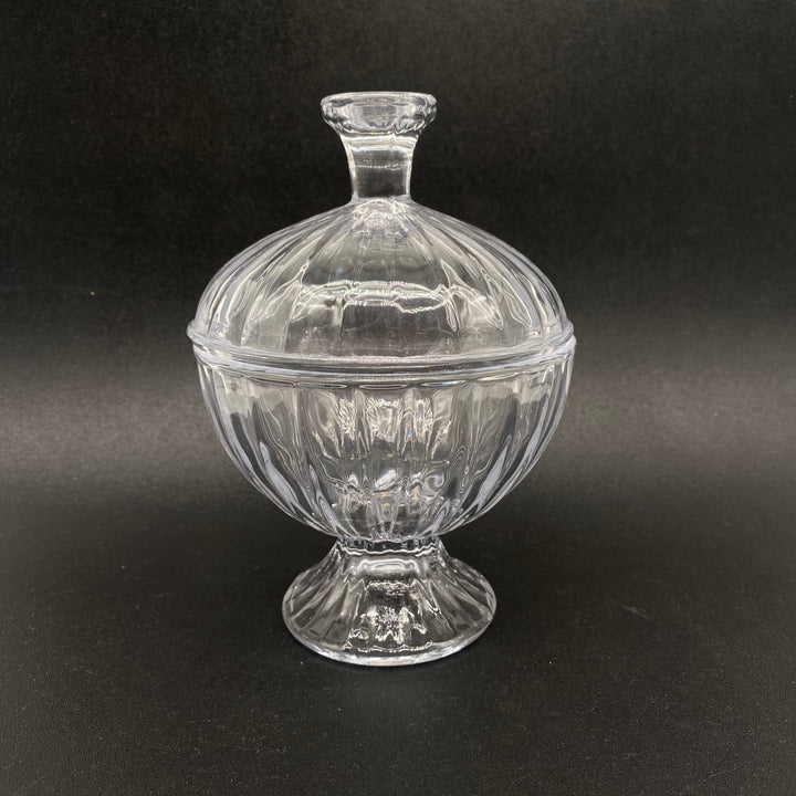 Retro elegant godisskål i glas
