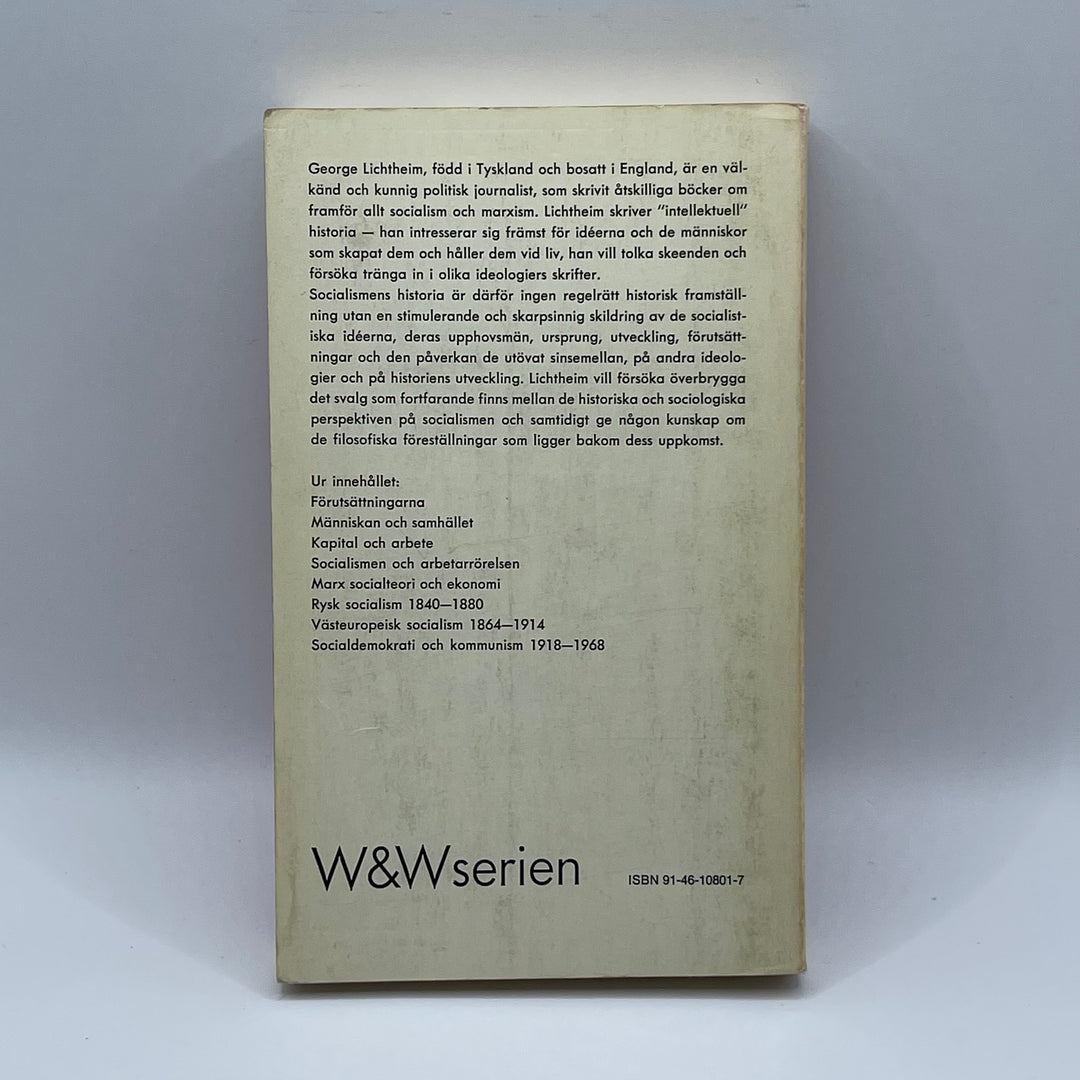 Retro Bok Socialismens Historia av Lichtheim