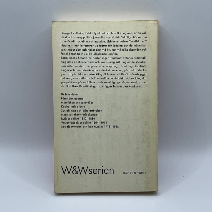 Retro Bok Socialismens Historia av Lichtheim