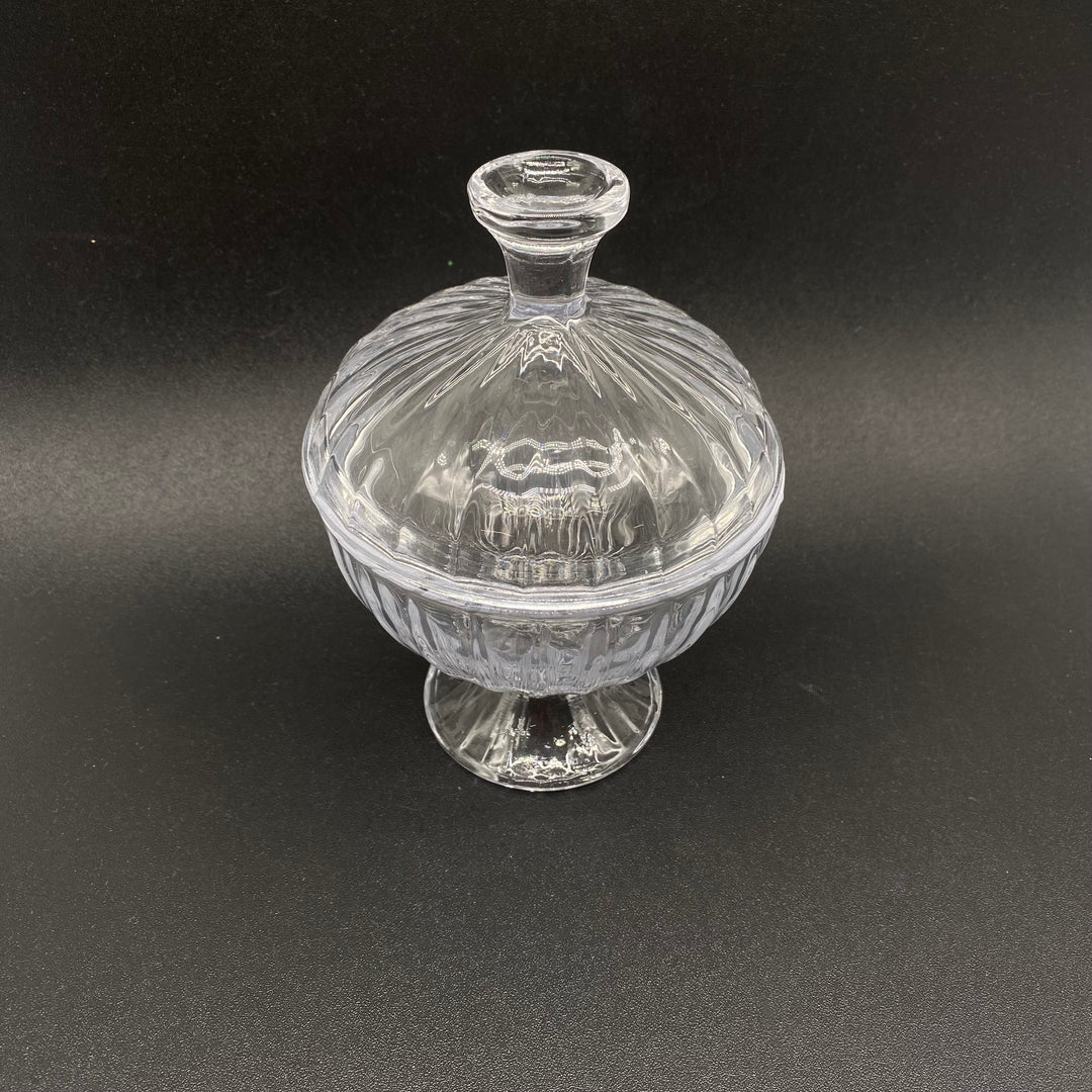 Retro elegant godisskål i glas