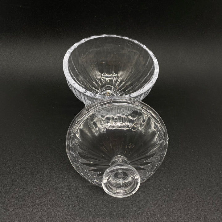 Retro elegant godisskål i glas