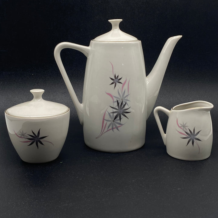 Retro Porslinsset med Stjärnmönster från Bulgarien