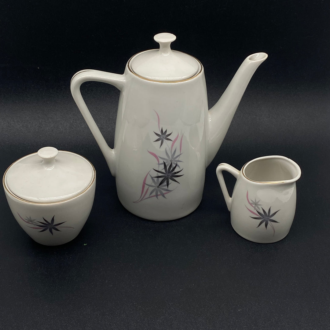 Retro Porslinsset med Stjärnmönster från Bulgarien